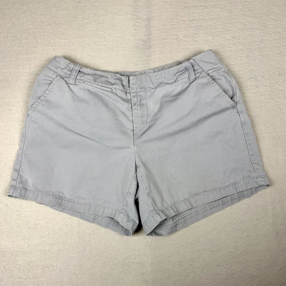 J.Crew Women’s Gray Chino Shorts Size 2 Mid Rise